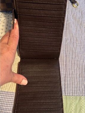 Brown Leather Accordion Card Holder